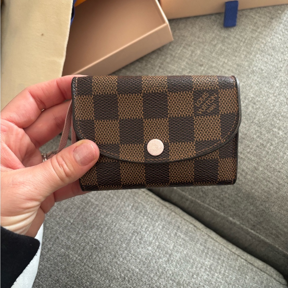 Louis Vuitton Brown Checkered Women's Wallet